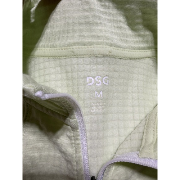 NWT DSG Run Grid 1/4 Zip Neon Green Lightweight Pullover Womens Cold Gear Sz M - Picture 3 of 9